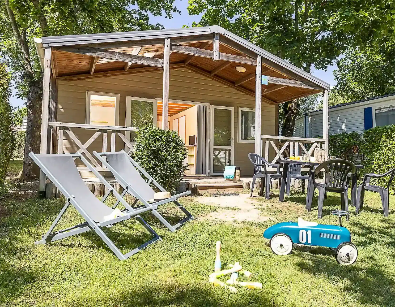 chalet camping paradis famille